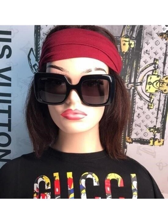New Authentic ✨ Gucci GG0896S 001 – Oversized Black Square Sunglasses ✨